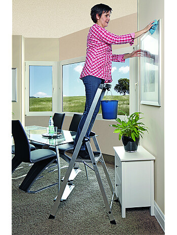 KRAUSE SAFETY drabina aluminiowa 3 stopnie PlusLine